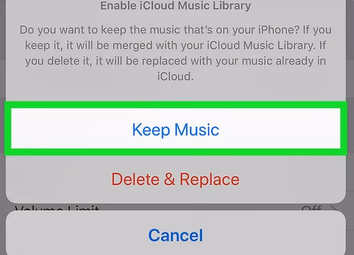 Does iCloud backup include music?