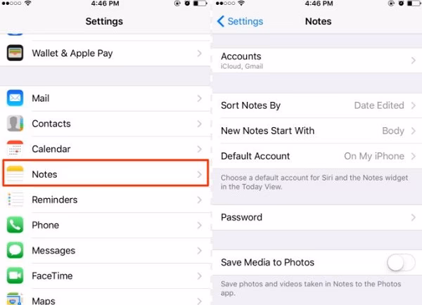 How do I backup my notes?