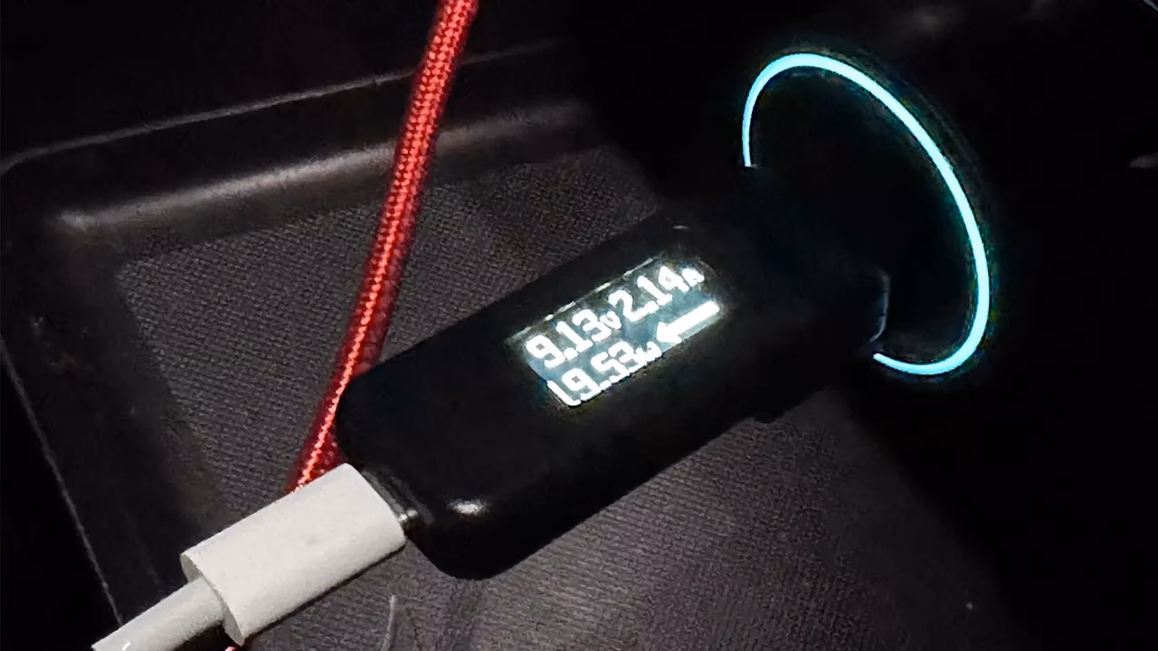 What happens if you plug an iPhone charging cable into a car?
