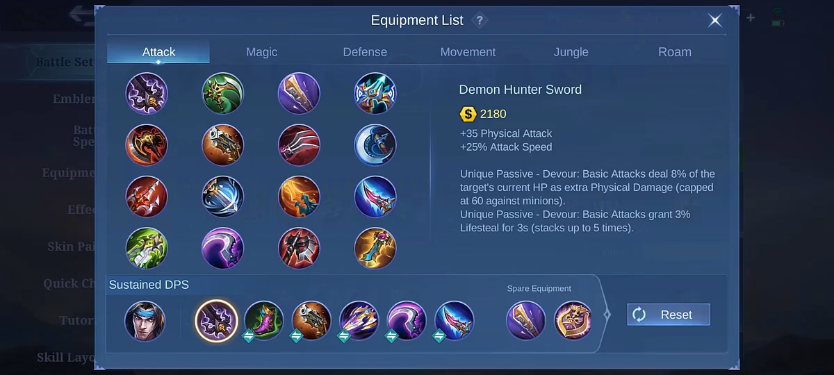 What is Badang best build & emblem set?