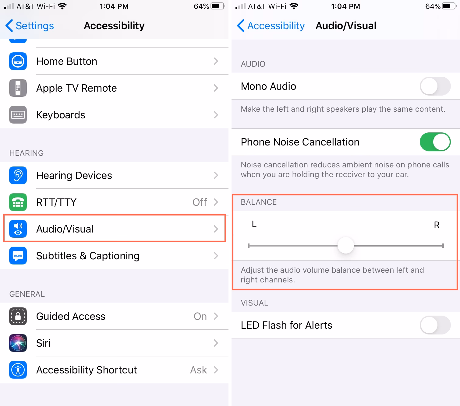 How do I change the balance on my iPhone XS?