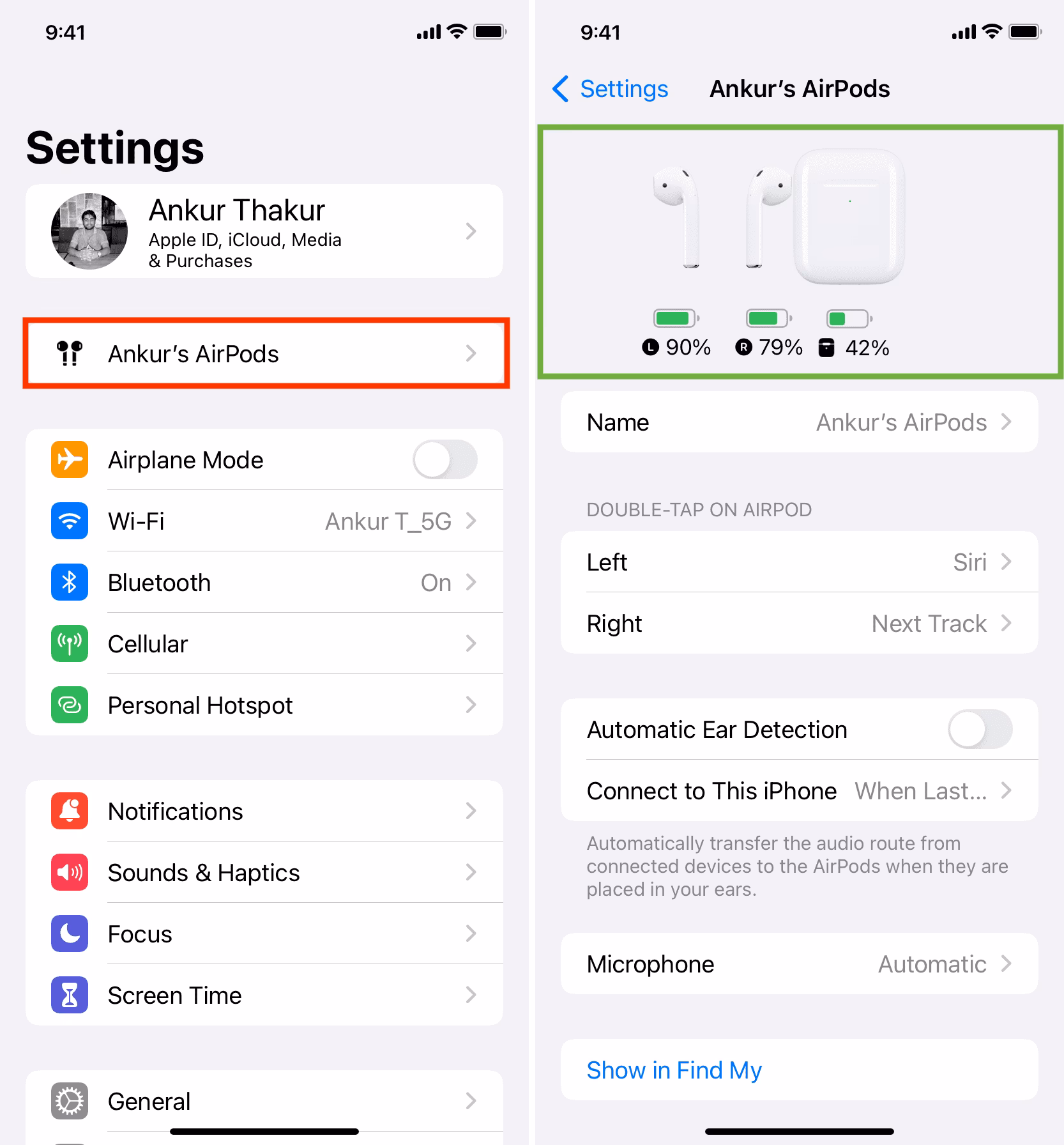 How do I display the battery level on my iPhone & iPad?