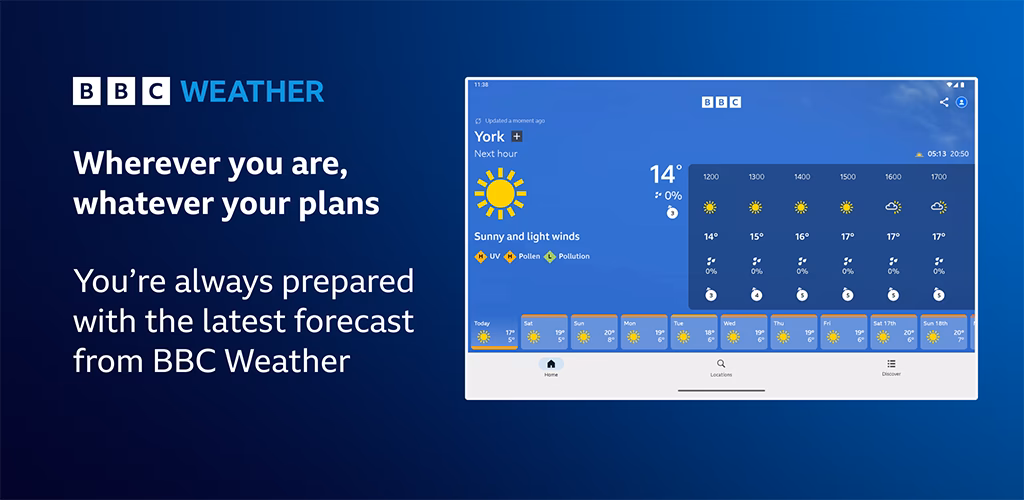 Does the BBC Weather app work if my device is disabled?