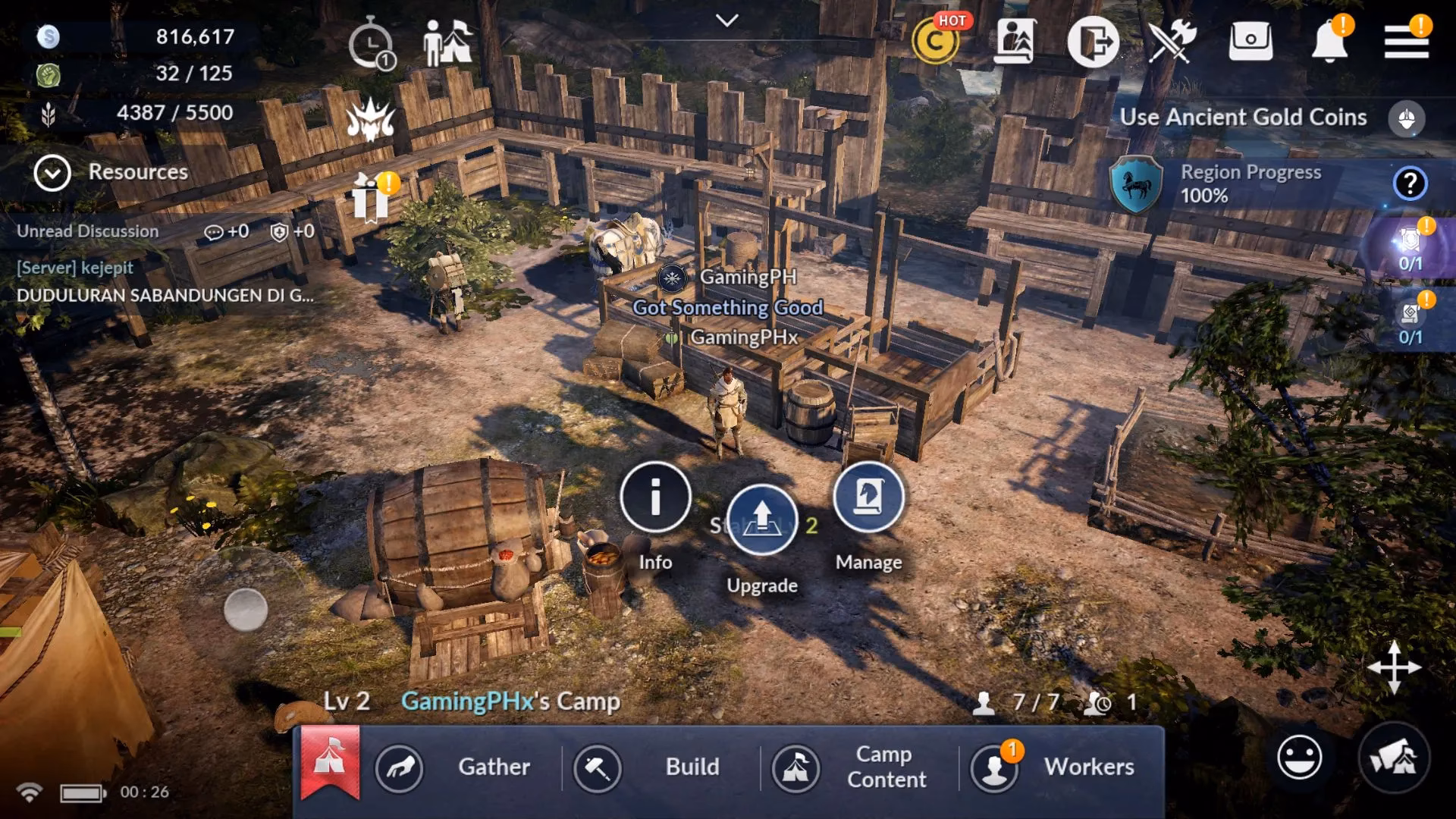 What's inside a camp in Black Desert Mobile?