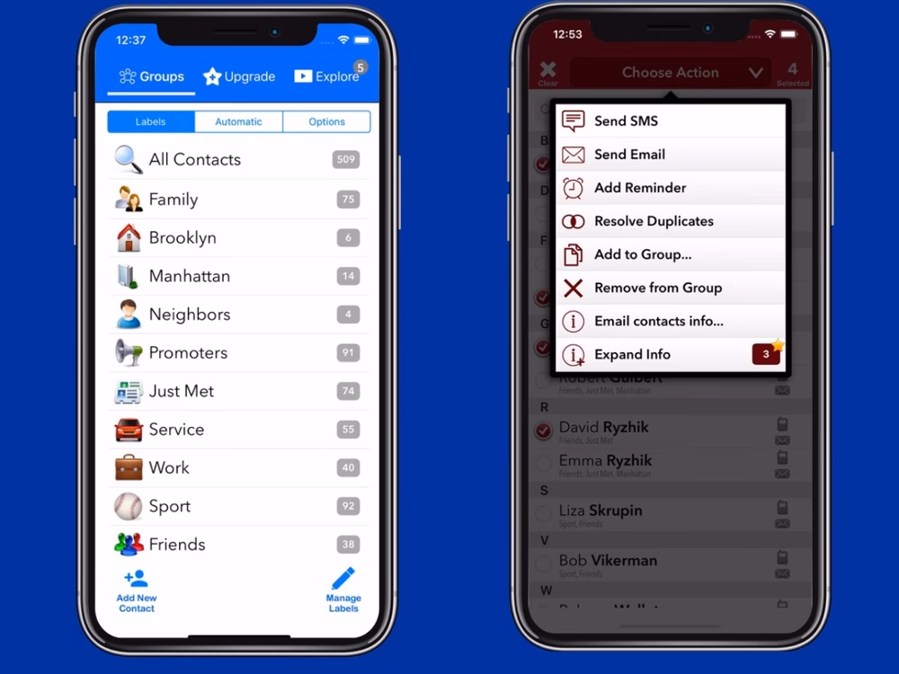 How to manage contacts on iPhone?