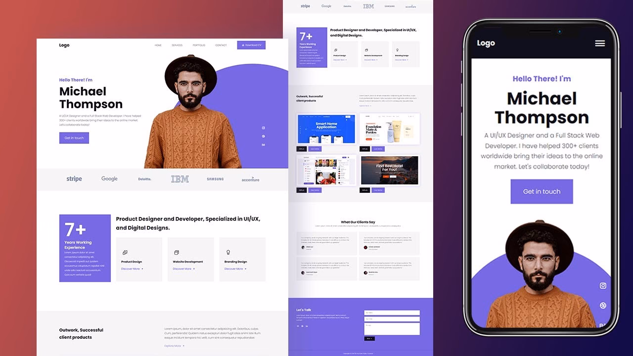 How to create a portfolio website?