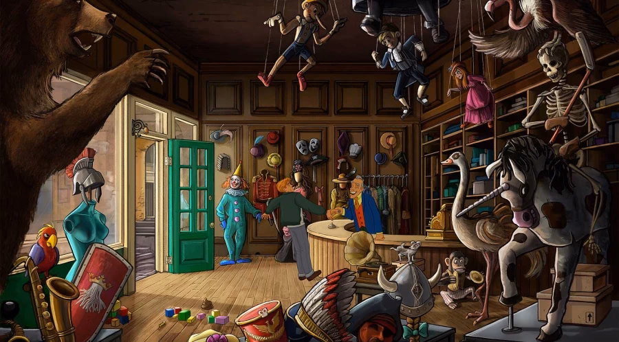 What is a point-and-click game?