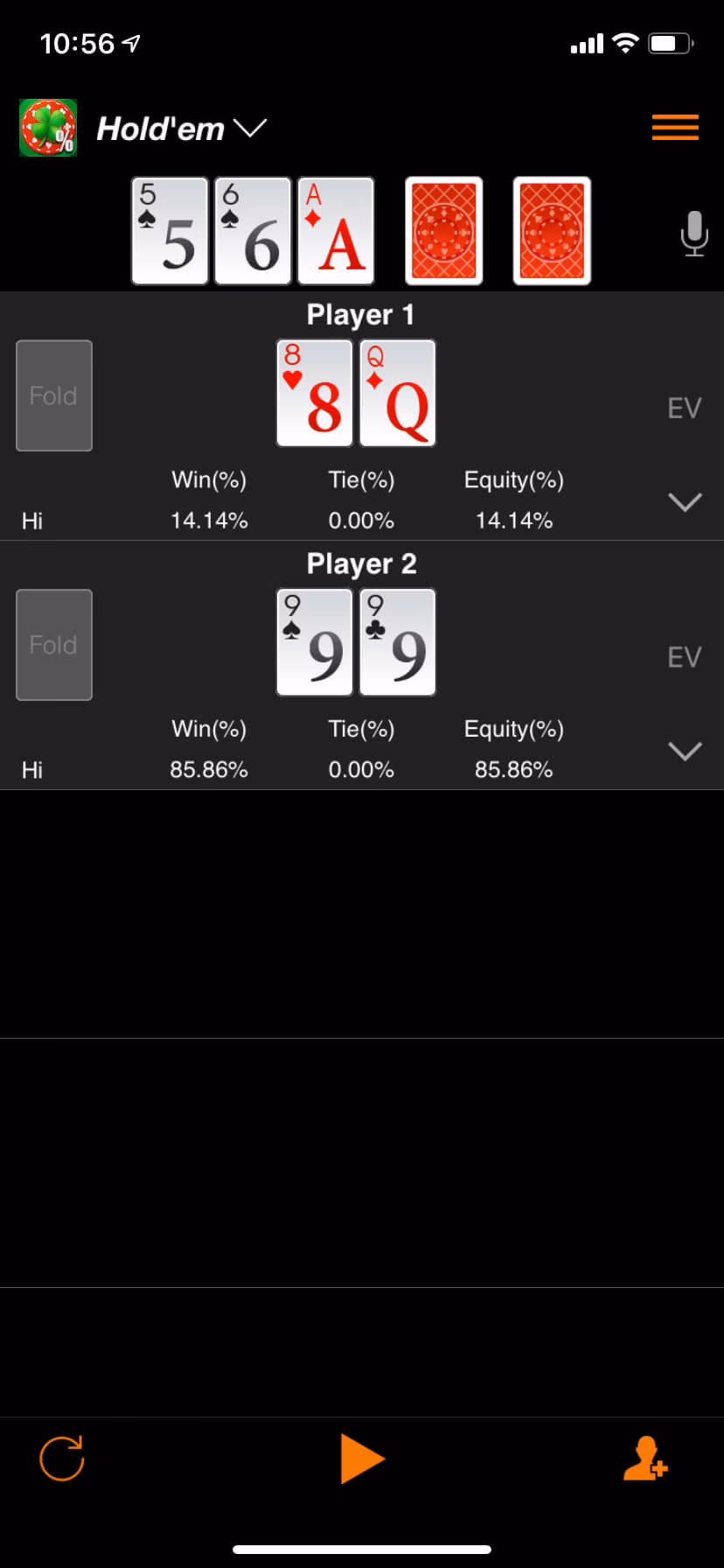 Is there a poker Cruncher app for iPhone & iPad?