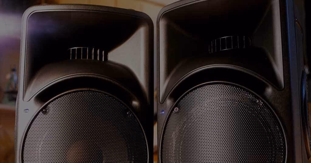 What size speakers should a DJ use?