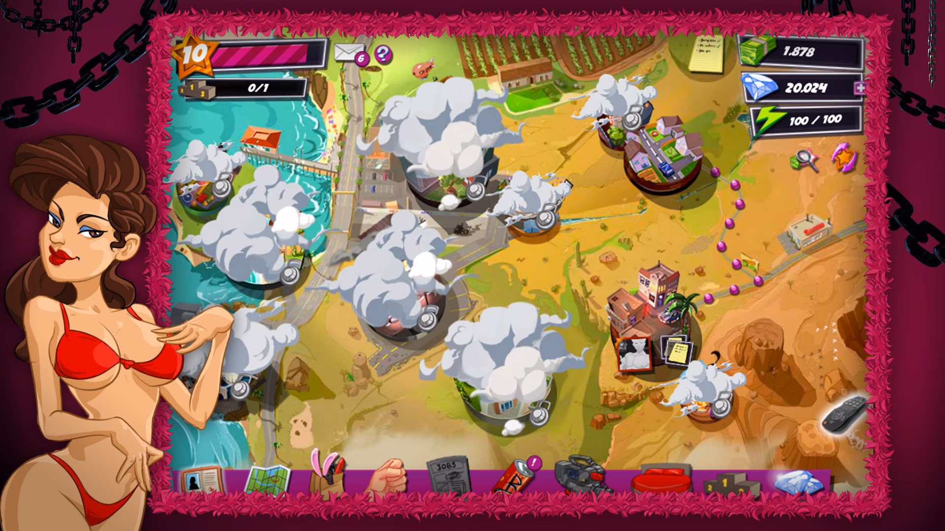 Can I play Big Bang Empire on my mobile device?