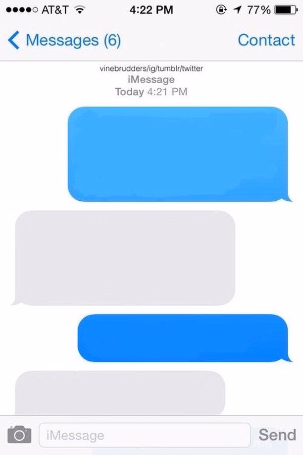 How do I fix a blank iMessage message?