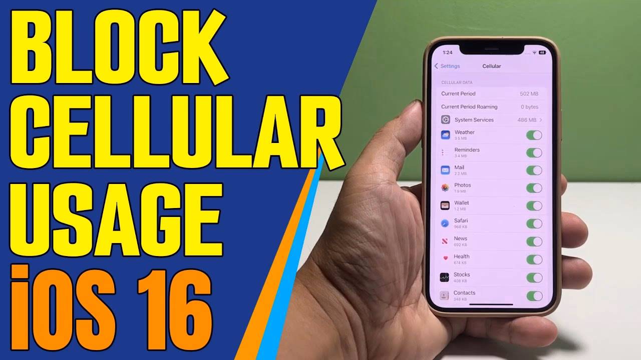How do I prevent apps from using cellular data?