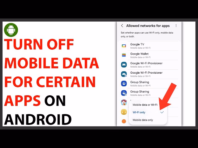 How do I block background data usage on Android?