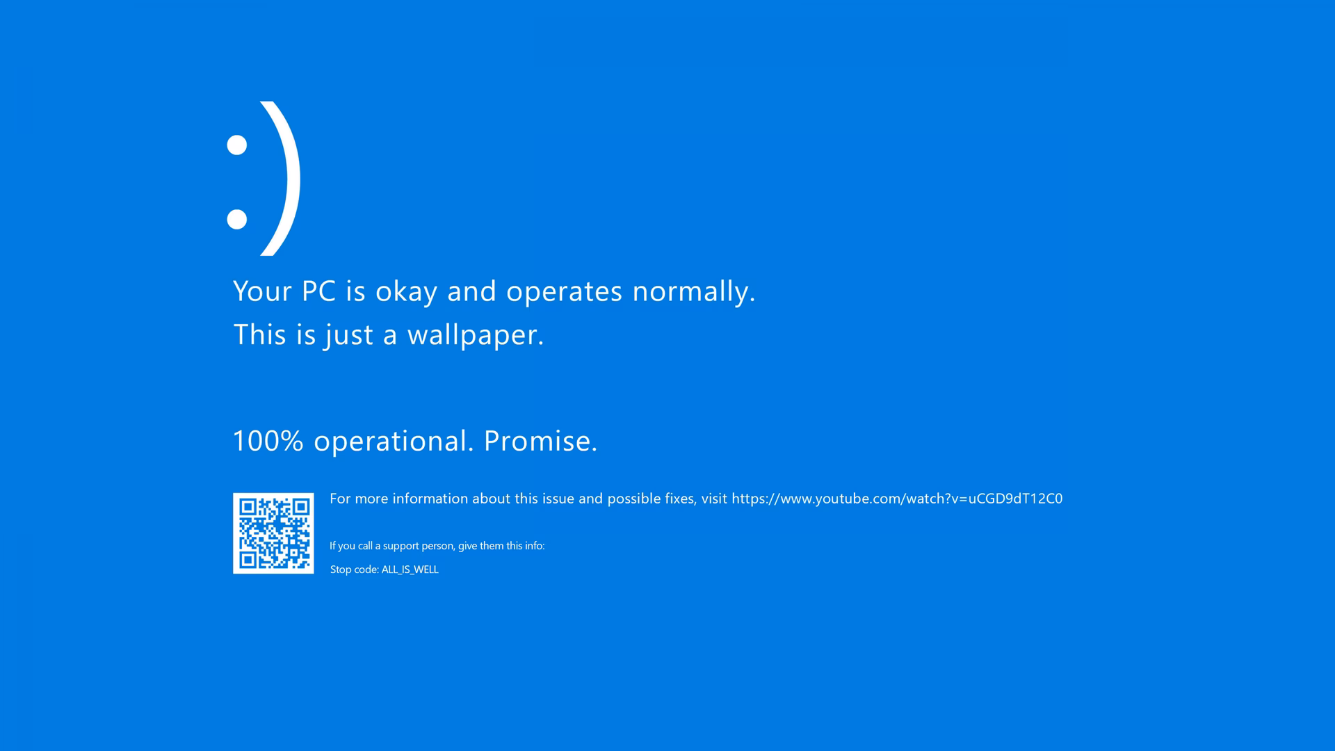 What resolution is cool blue screen of death?