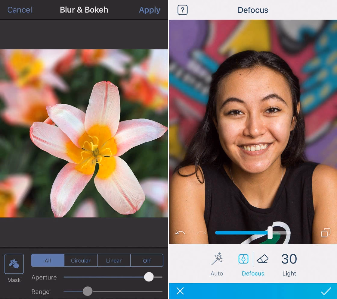 What is the best app to create a blurred background?