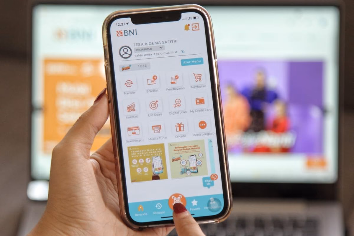 Berapa lama Time Out BNI mobile banking?