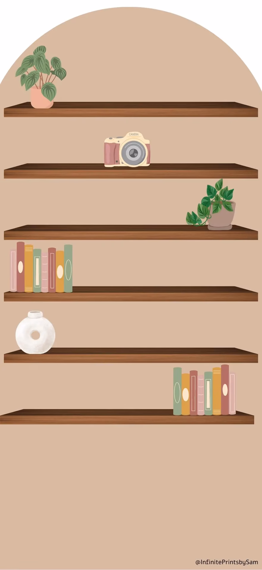 What does a bookshelf wallpaper say about you?