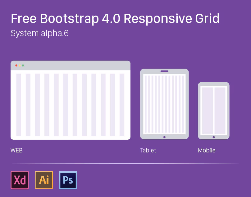 How many tiers are there in the bootstrap grid system?