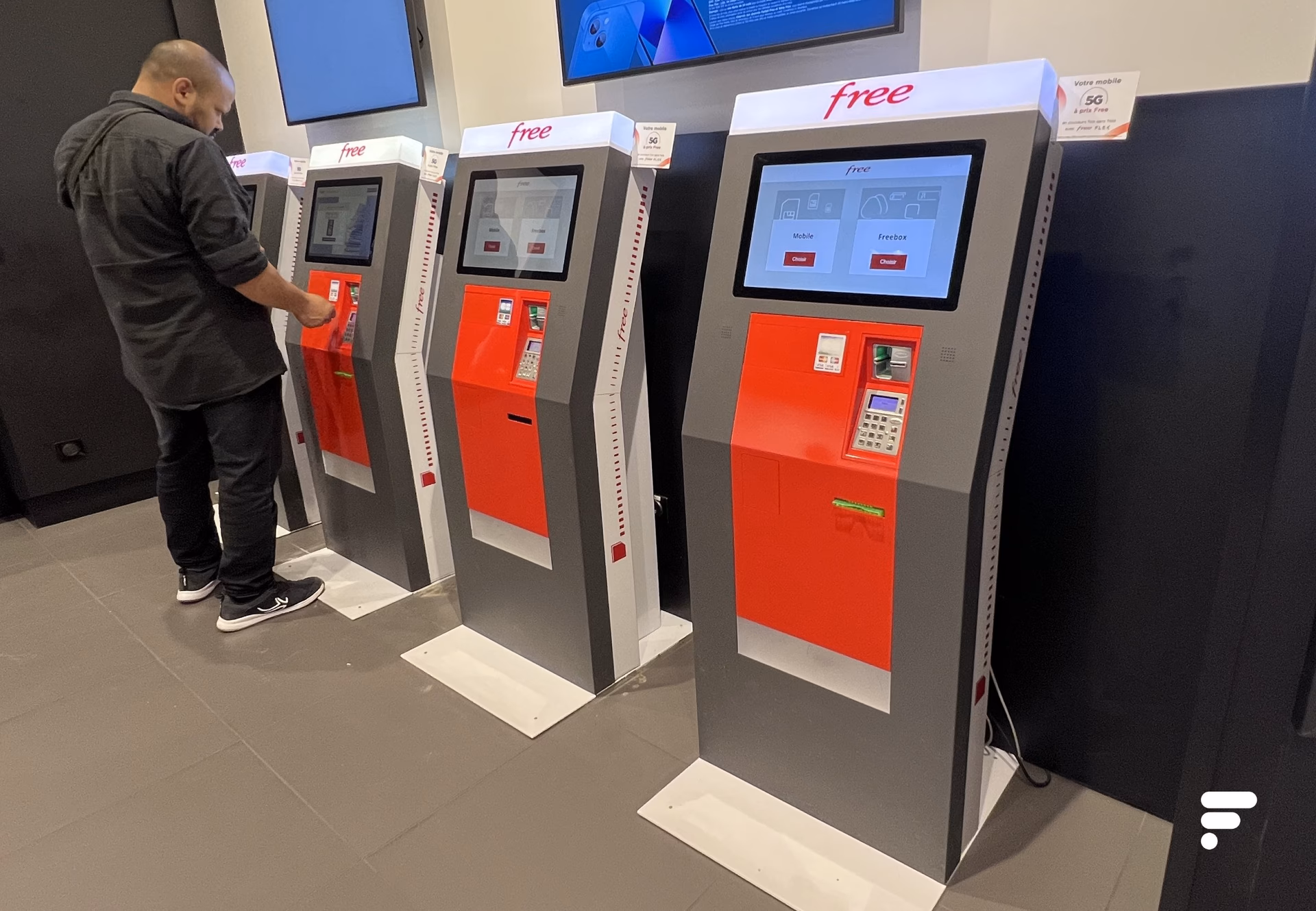 Combien de bornes Free Mobile y a-t-il ?