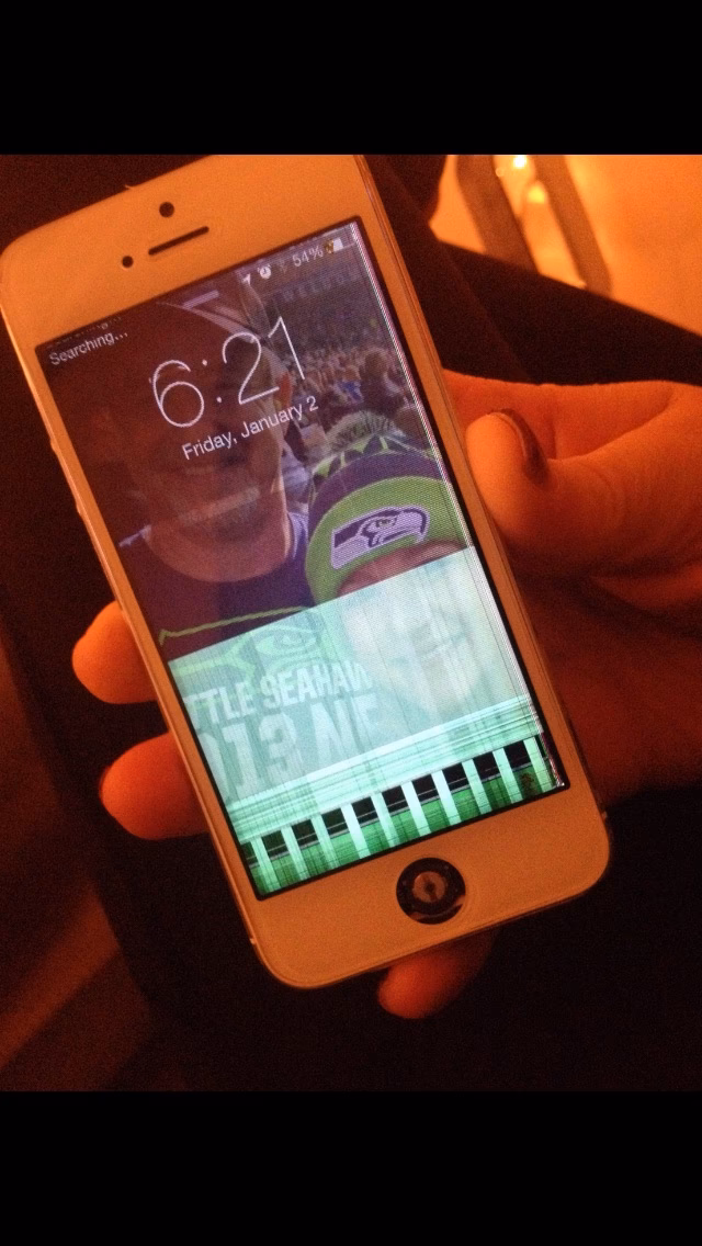 Why is the bottom part of my iPhone screen not working?