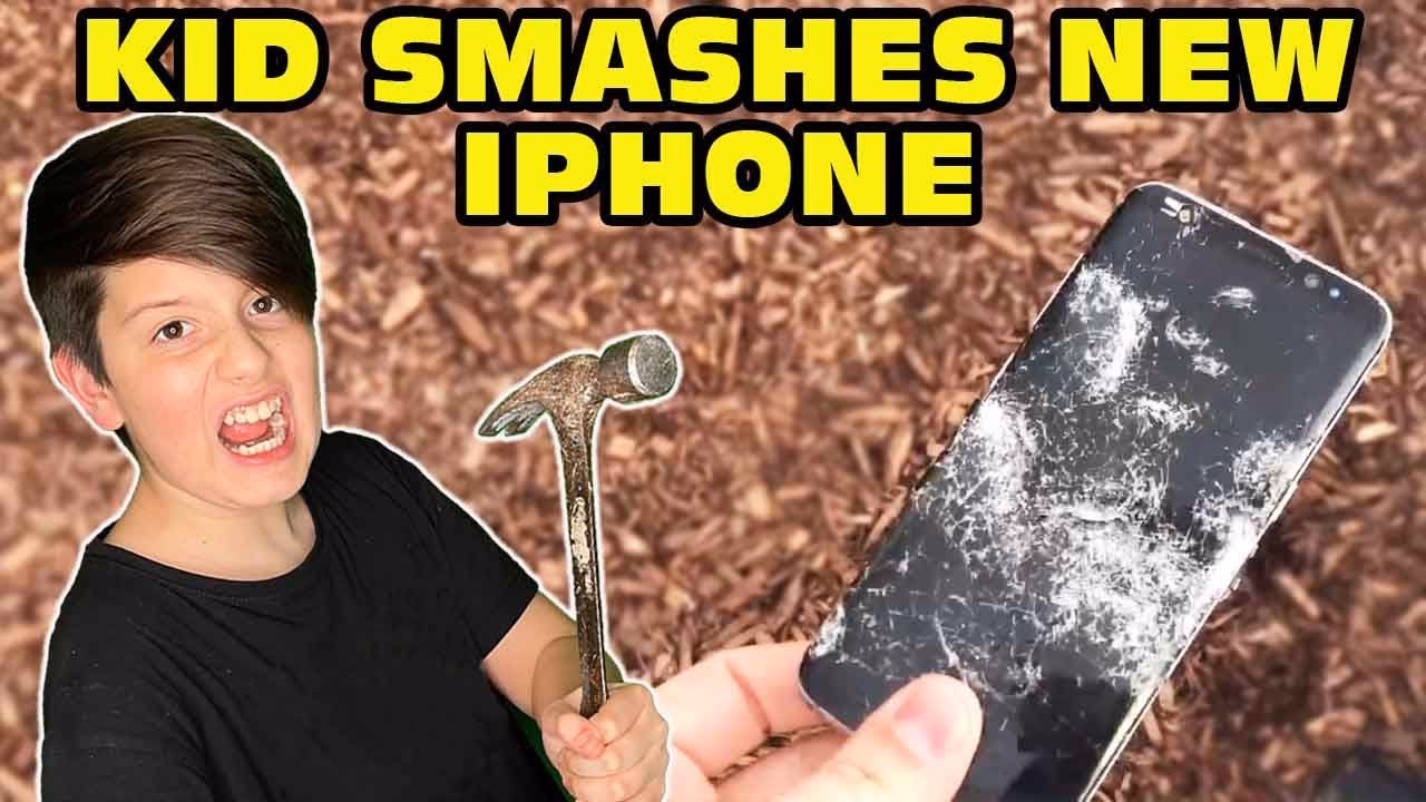 Did a 12-year-old boy damage a cell phone?