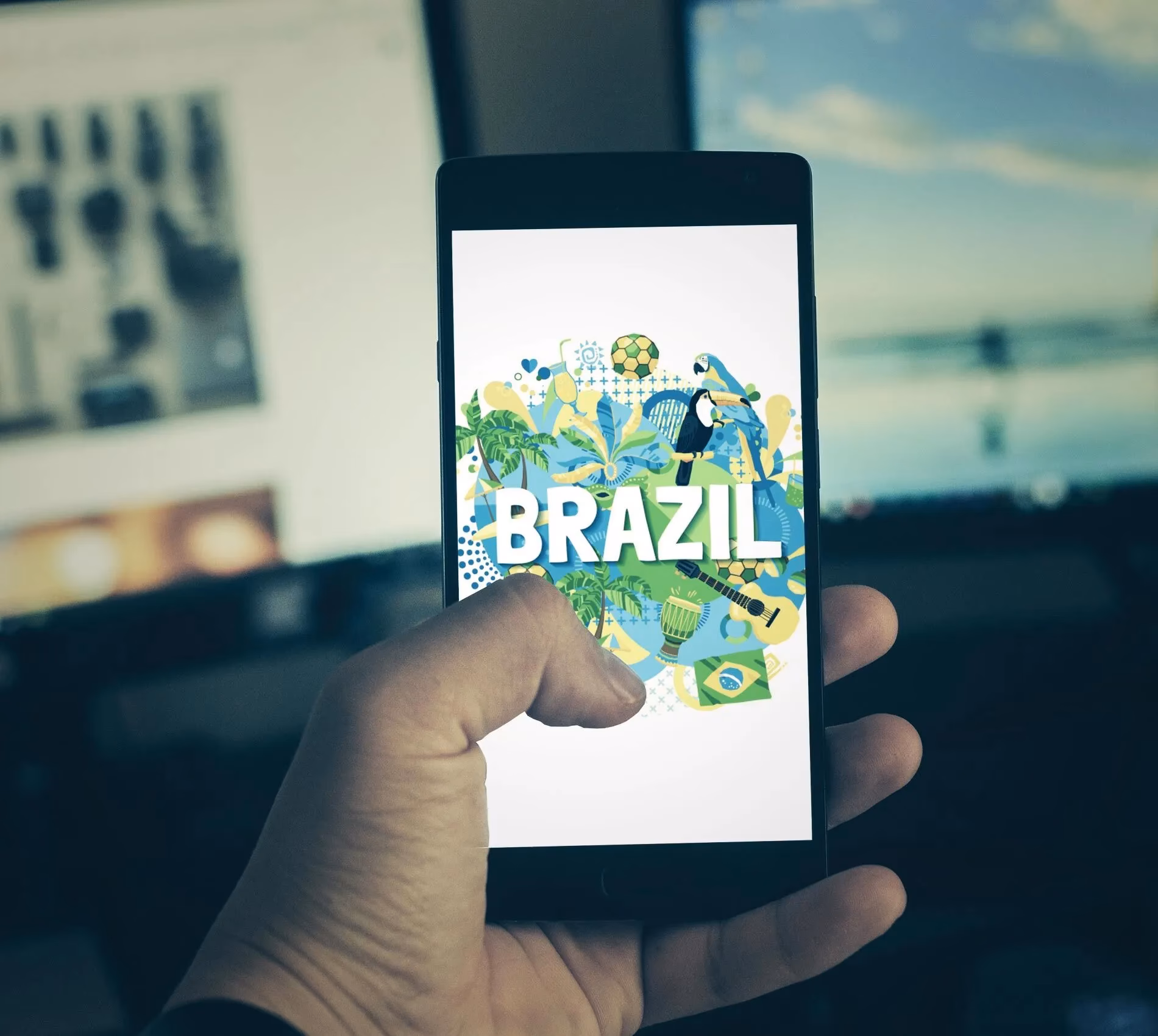 How are mobile phone numbers assigned in Brazil?