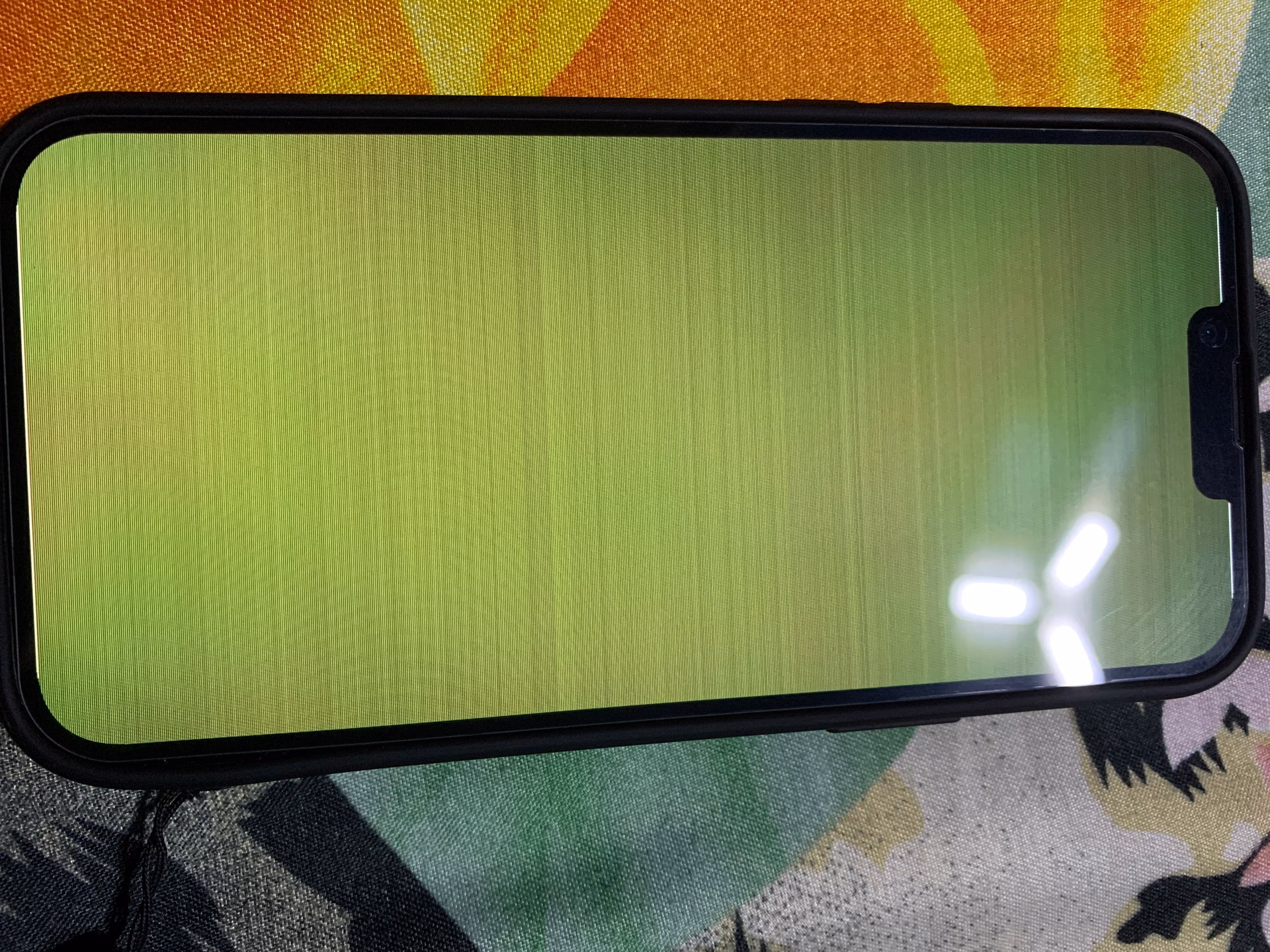 How do I fix the Green Line on my iPhone screen?
