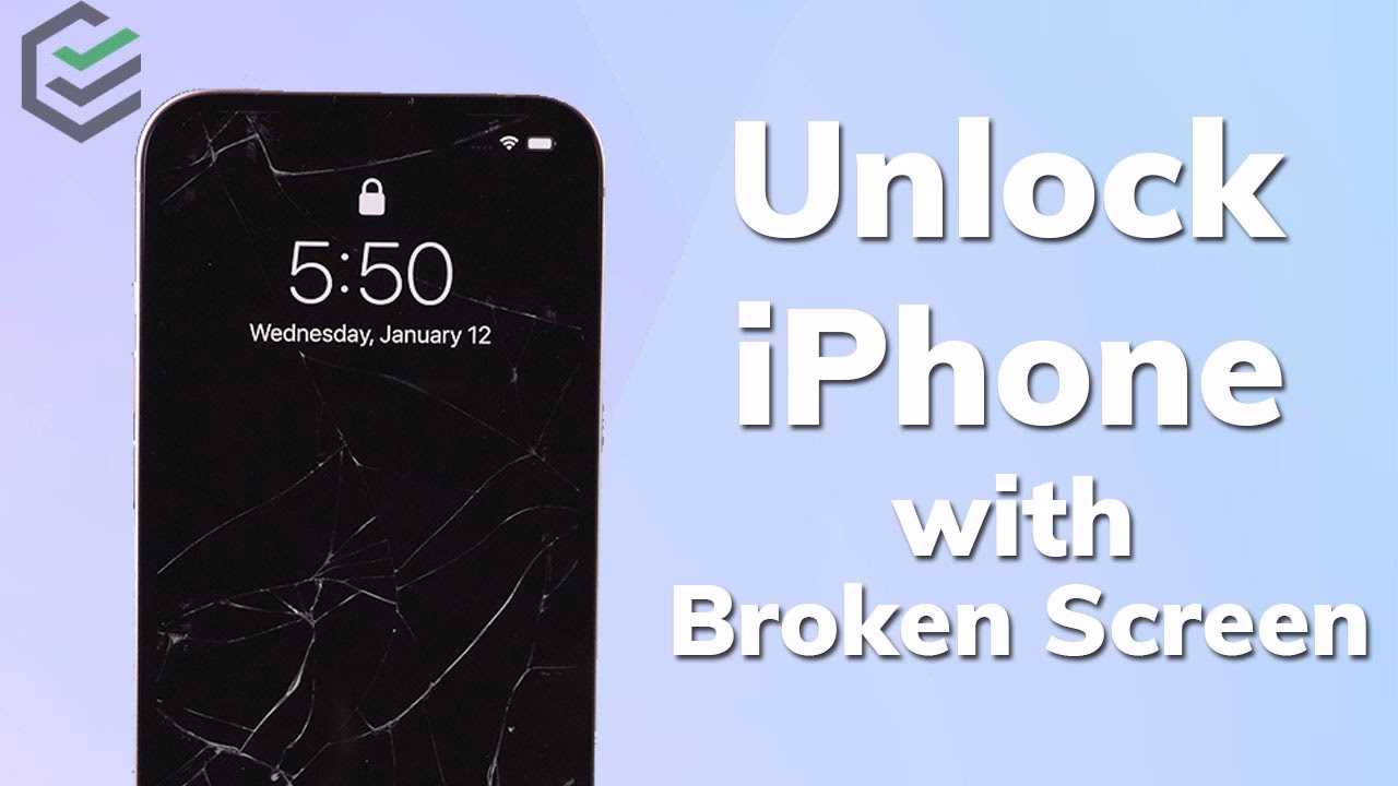 How to unlock iPhone with cracked screen without passcode?