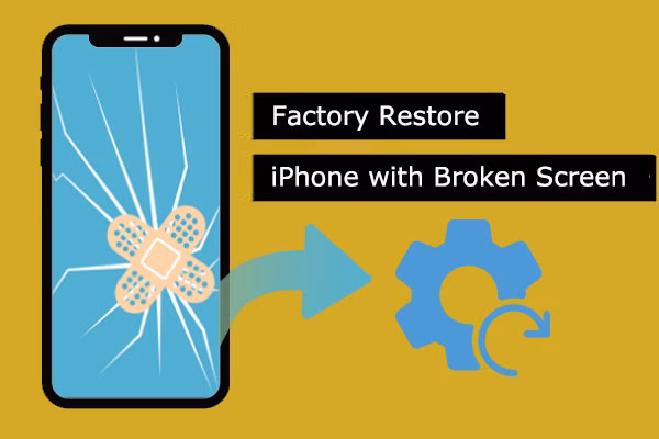 How do I recover a broken iPhone if it won't turn on?