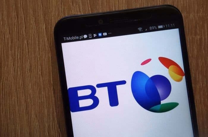 How much did BT price rise in March 2023?