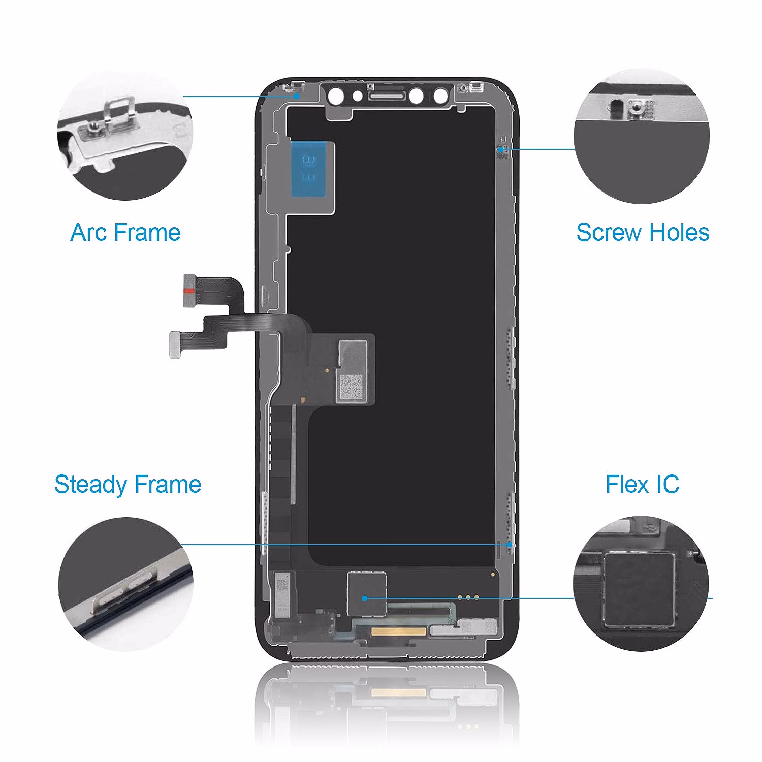 Does iParts4U offer iPhone X screen repair parts?