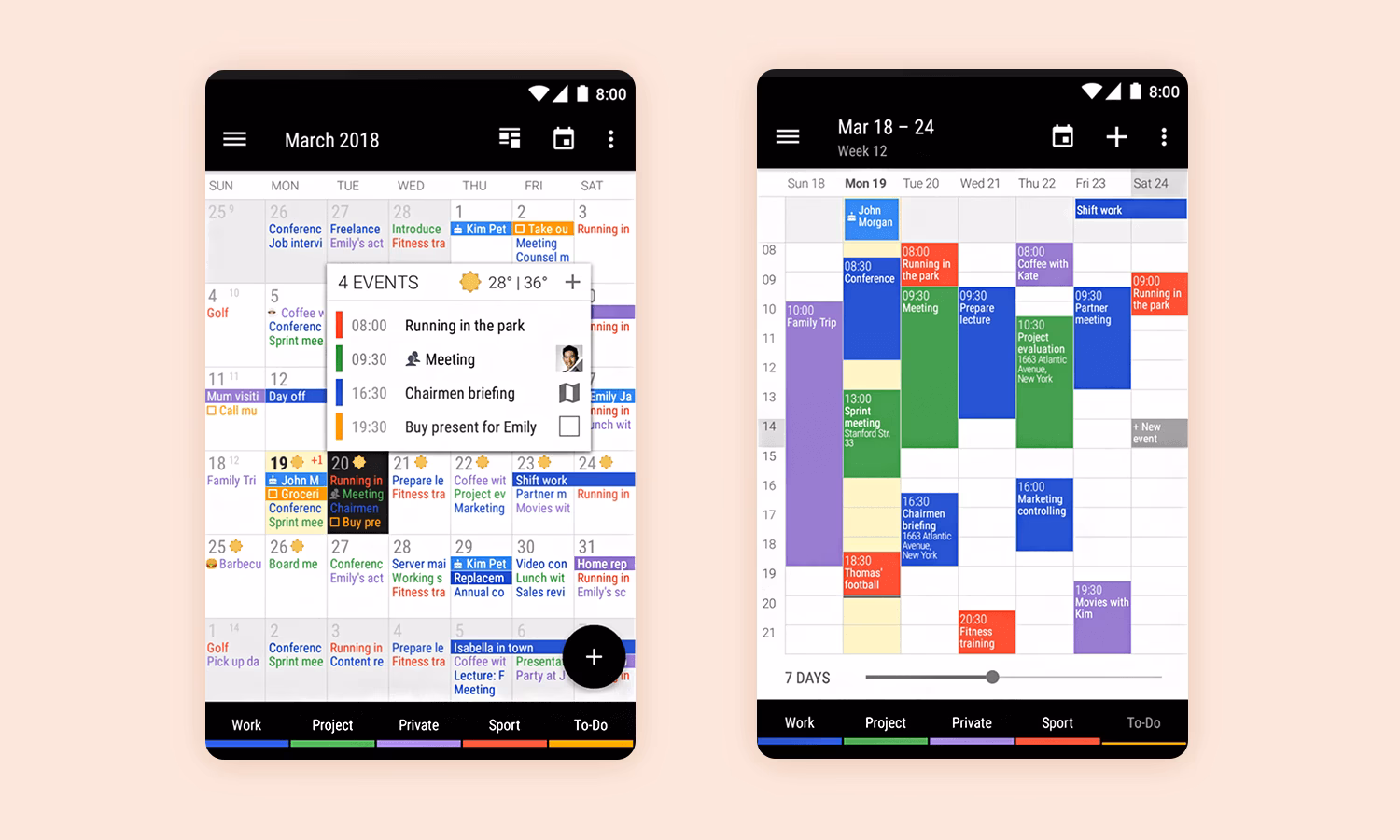 How can Justinmind help you design a calendar app?