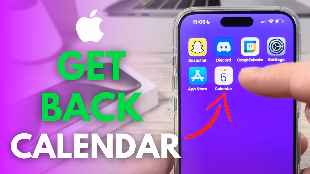 How to fix a missing calendar on iPhone?