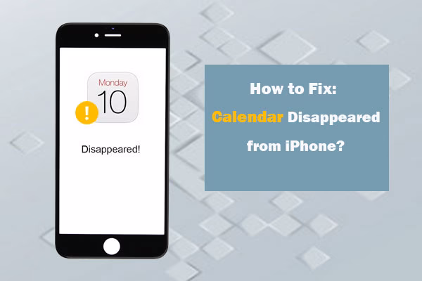 How can I recover my calendar on my iPhone?