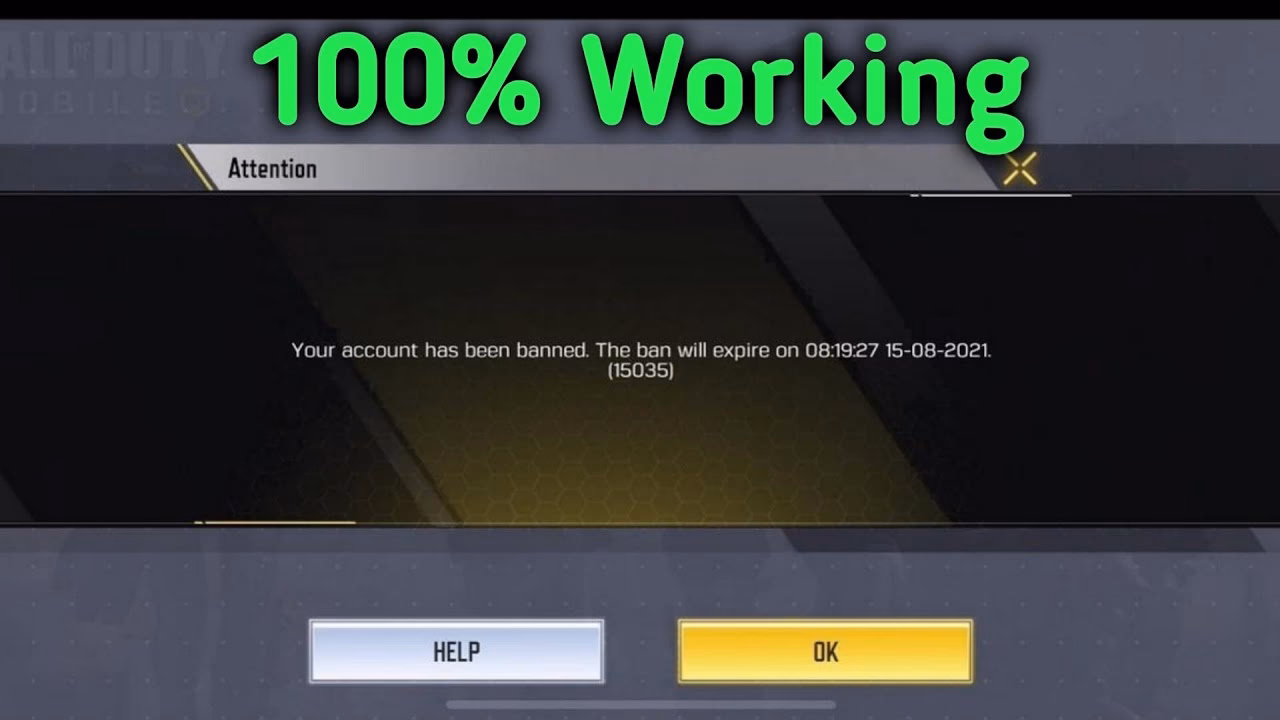 Can a call of duty ban be overturned?