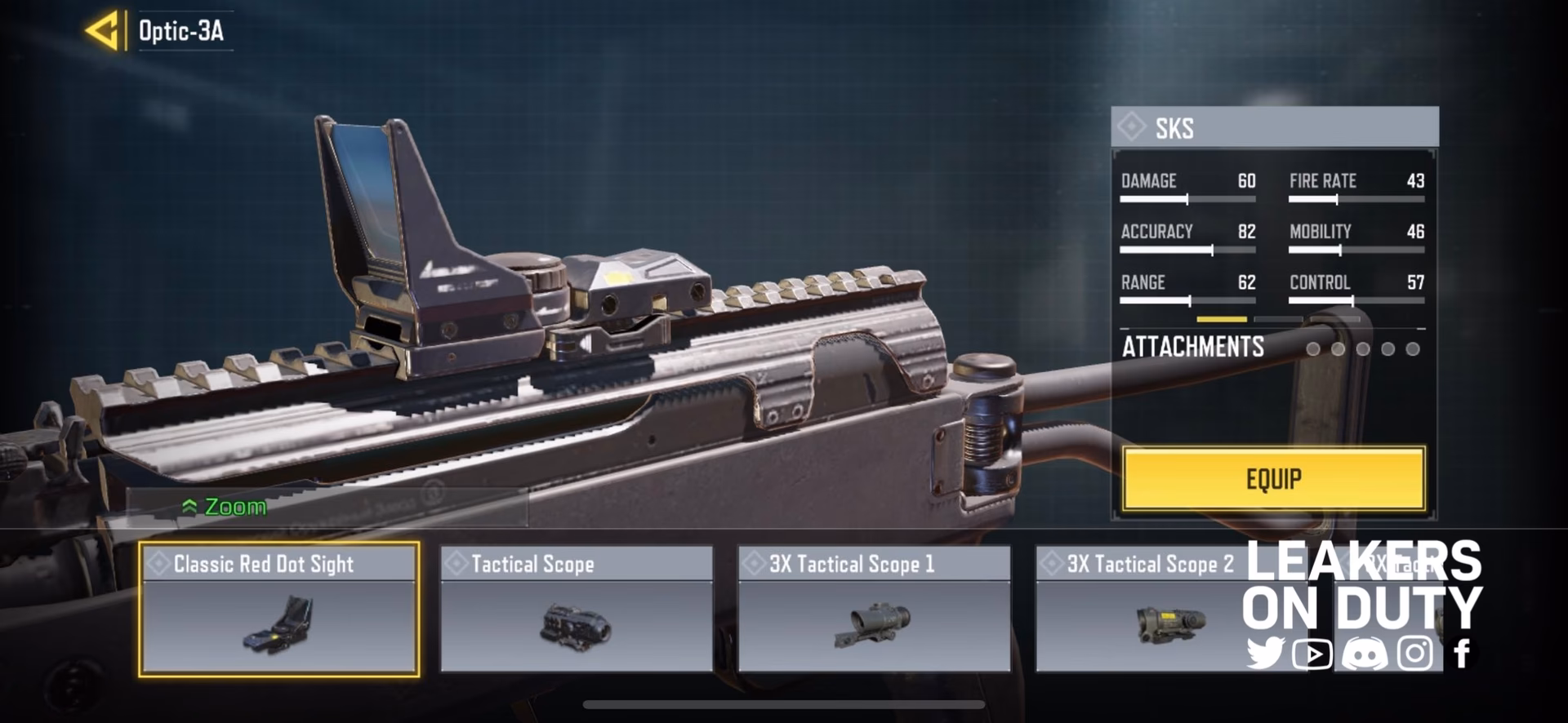 What is tactical scope in Call of Duty Mobile?