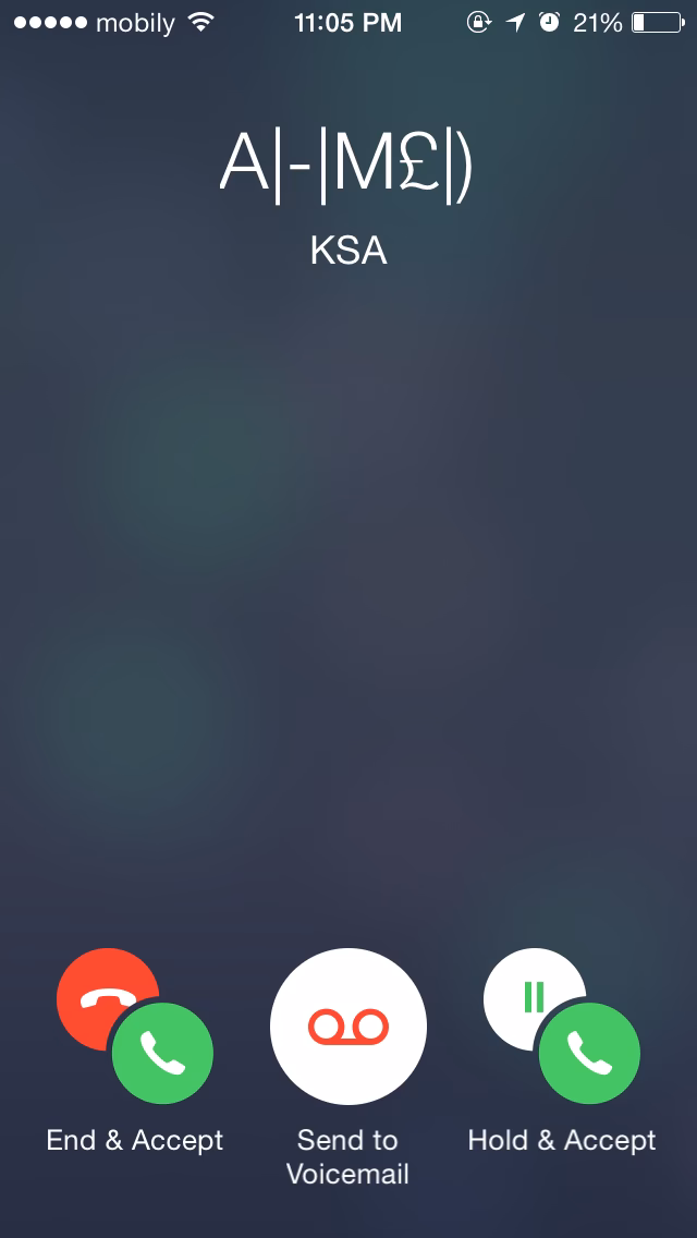 What is the call waiting feature on iPhone?