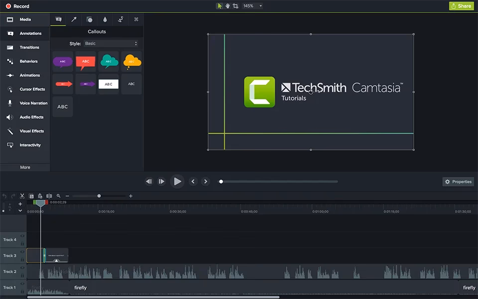 How do I connect my iOS device to Camtasia?