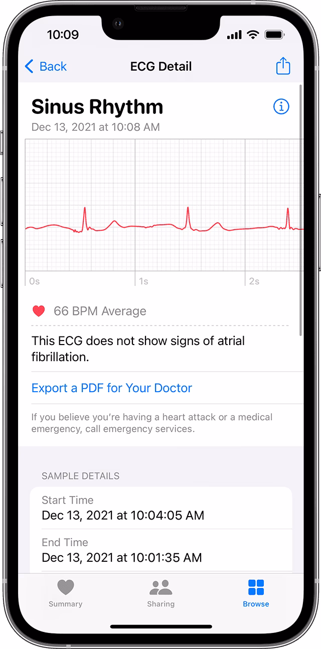 How do I take an ECG reading on my Apple Watch?