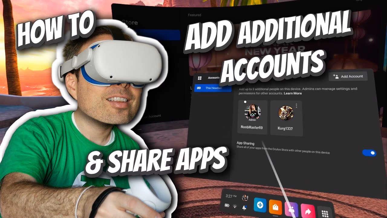 Can I share games between two Oculus quests headsets?