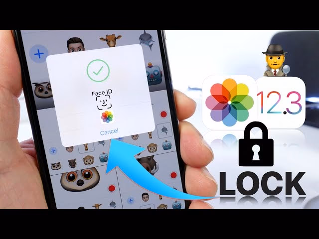 Can you put a lock on photos on iPhone?