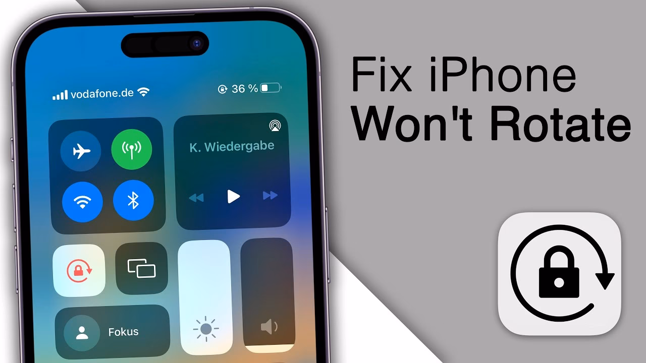 Why is my iPhone screen not rotating?