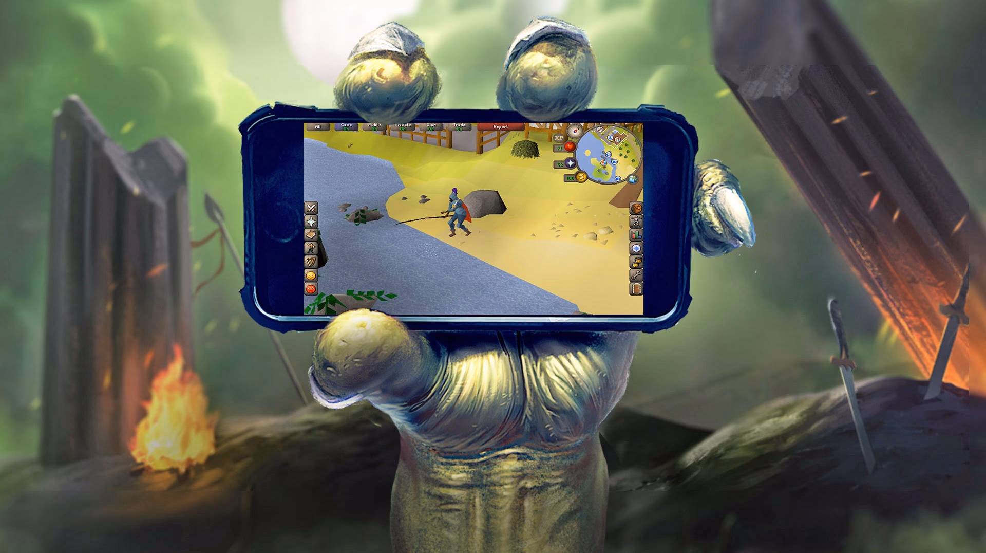 Can you play RuneScape on a mobile device?