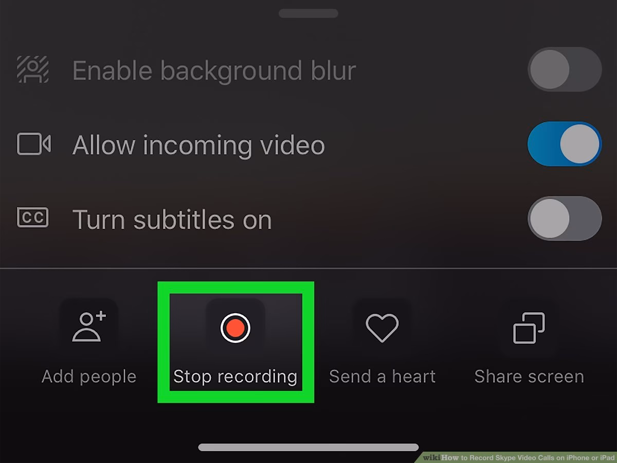 How do I record a Skype video call?