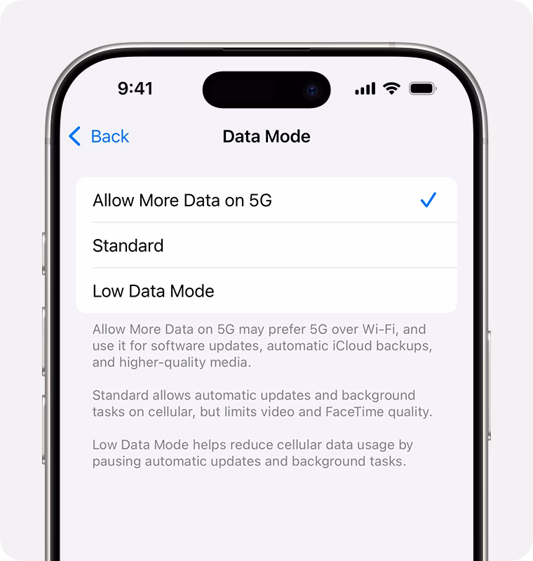 How to turn off 5G on iPhone?