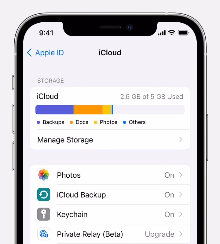 How do I find the internal storage of my iPhone?