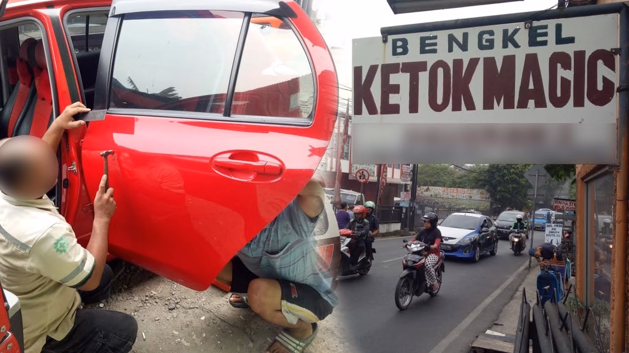 Apakah Ketok Magic bisa merusak cat mobil?