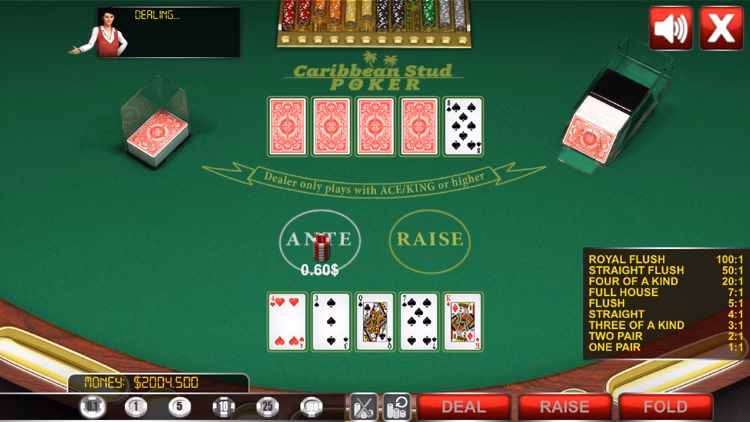What is the best hand in Caribbean stud poker?