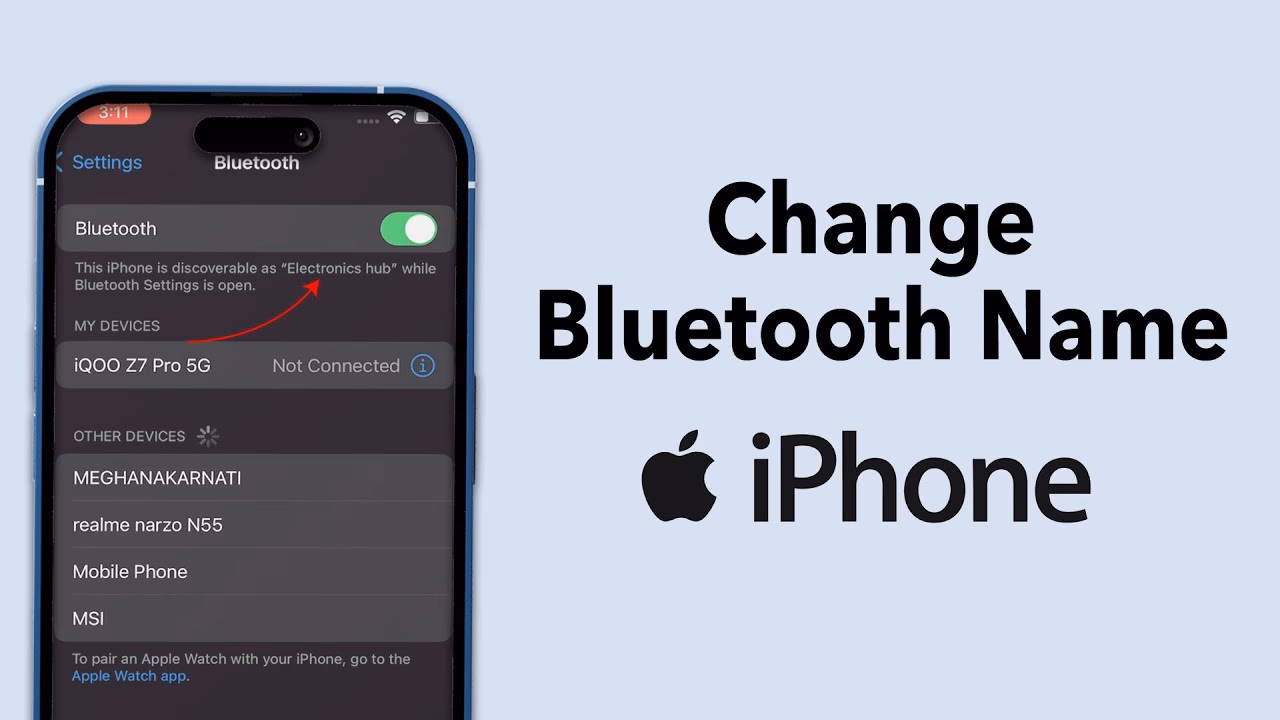 How do I Change My Bluetooth on my iPhone?