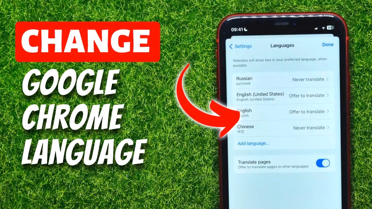 How do I Translate Google Chrome to a different language?